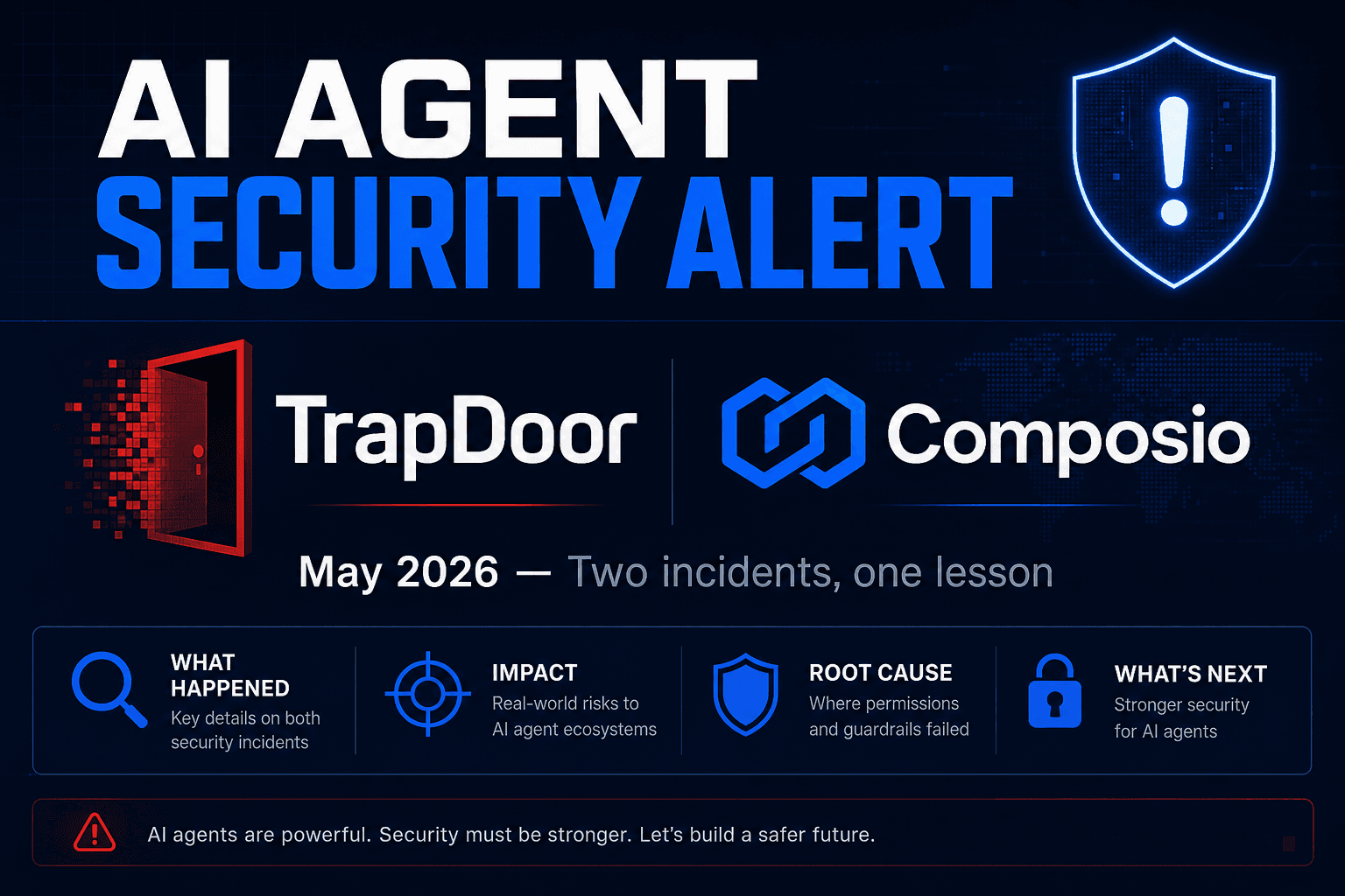 AI Agent Security Alert: TrapDoor and Composio incidents, May 2026
