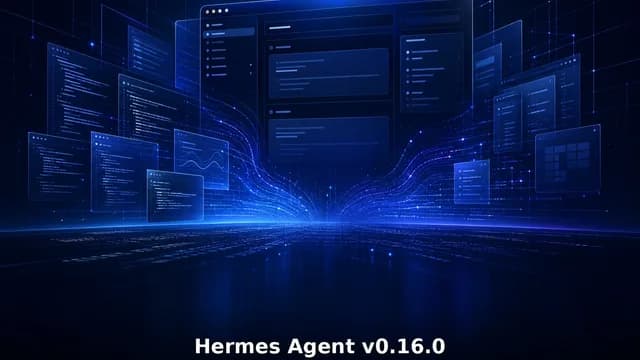 Hermes Agent v0.16.0 The Surface Release - native desktop app hero image