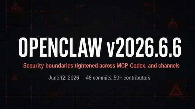OpenClaw v2026.6.6 security hardening release