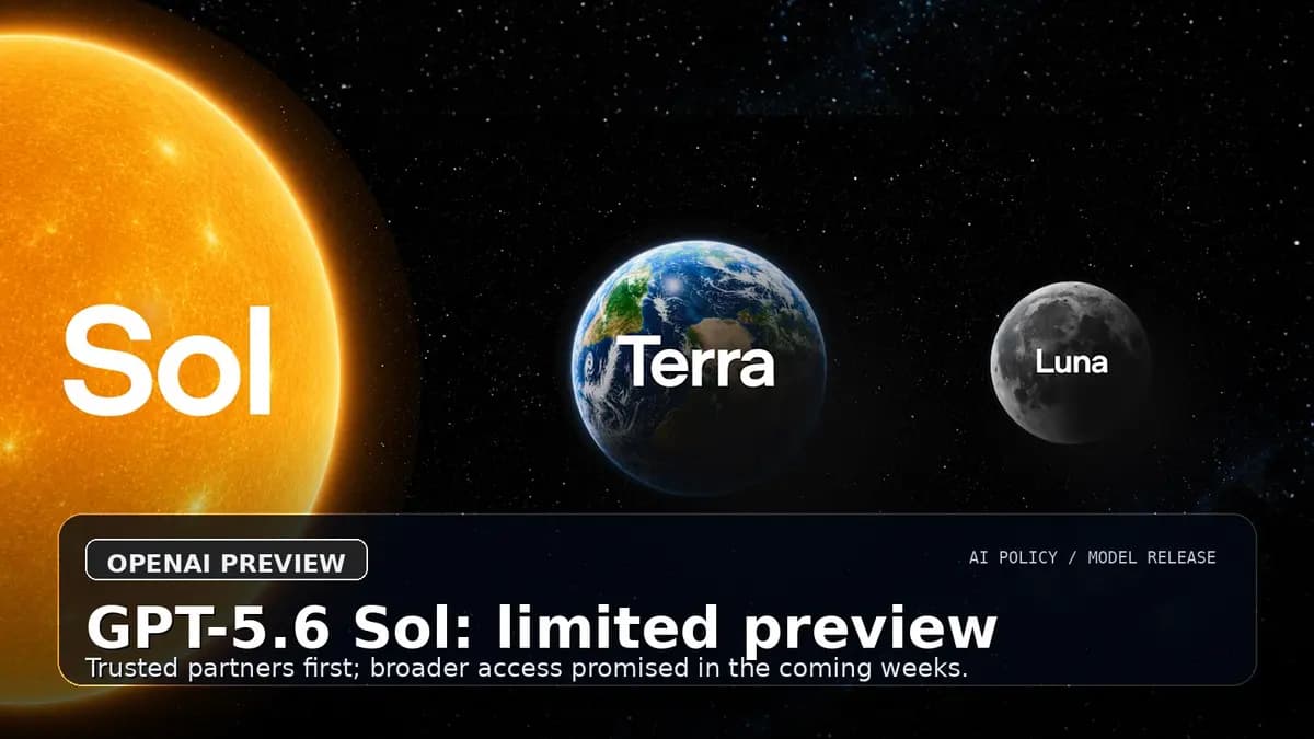 GPT-5.6 Sol limited preview hero