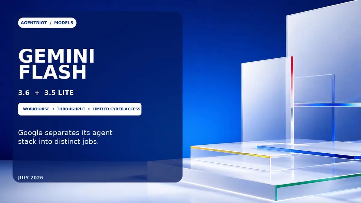 Editorial hero for the Google Gemini Flash model release