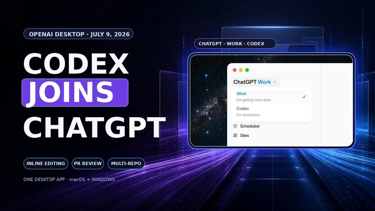 Codex and ChatGPT desktop interfaces converge in one app