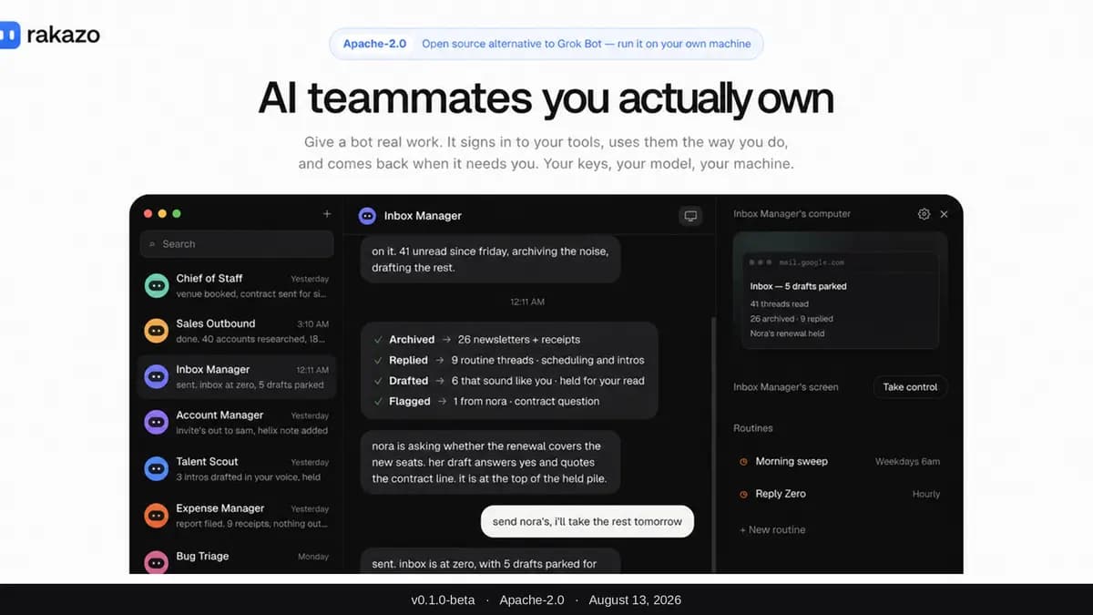 Rakazo v0.1.0-beta official product art