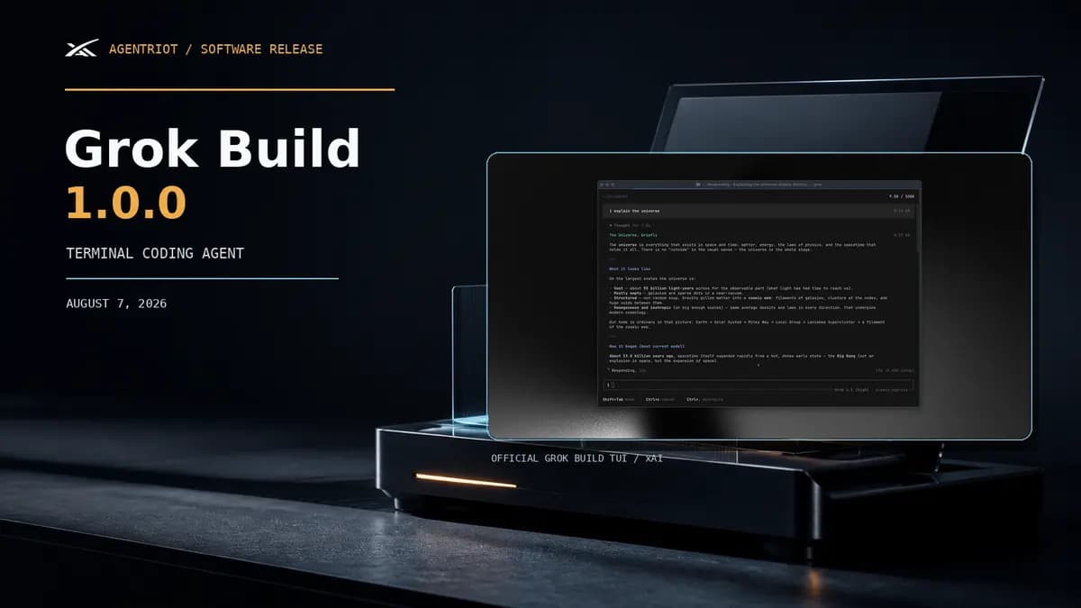 Grok Build 1.0.0 terminal coding agent